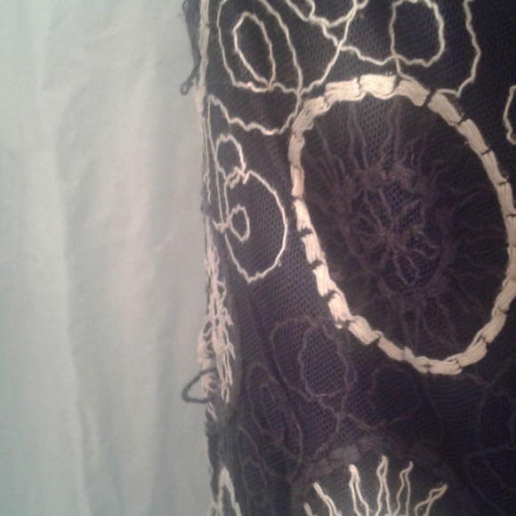 Chico's Travelers 0 Cardigan 4 Small Slinky Embroidered - Picture 5 of 9